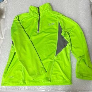 Neon green Champion duo dry pull over
